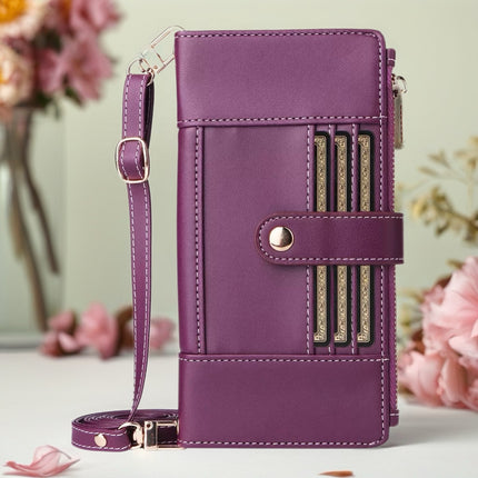 Elaris Crossbody Leather Wallet Phone Case with Card Slots & Secure Closure