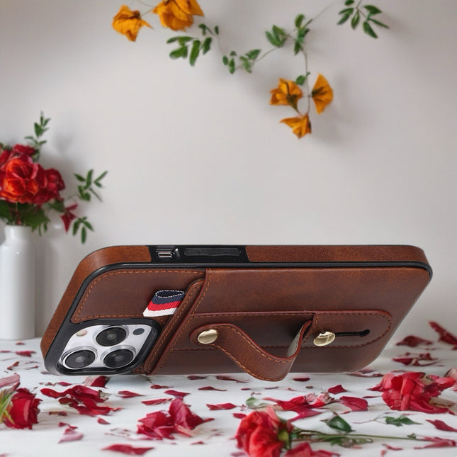 Leather Wallet Case for iPhone | Card Holder Phone Cover