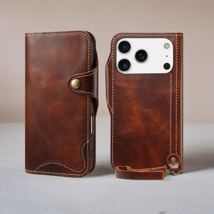 Genuine Leather MagSafe Phone Wallet Case | Premium Card Holder Cover with Secure MagSafe