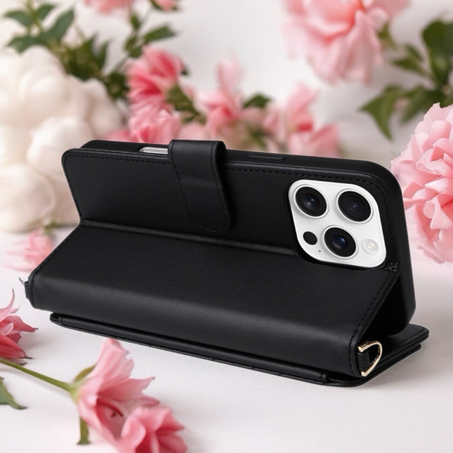 Aurelia Quilted Wallet Phone Case with Card Slots, Secure Snap & Detachable Strap