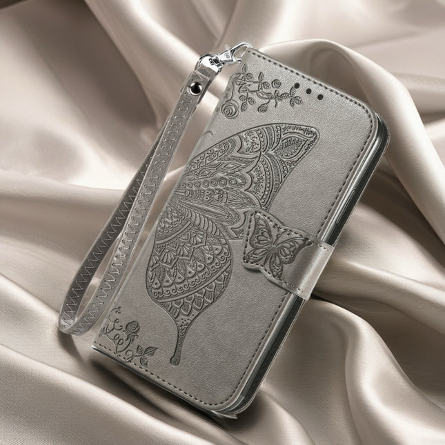 Butterfly Leather Wallet Phone Case with Card Slot and Flip Cover, Protective Case for iPhone