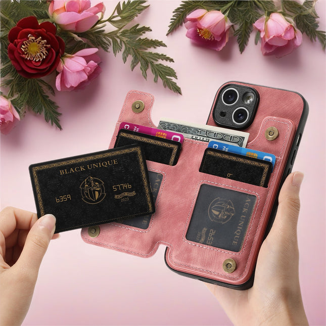 Prestige Zip Leather Phone Case | Wallet Phone Cover with Card Slots