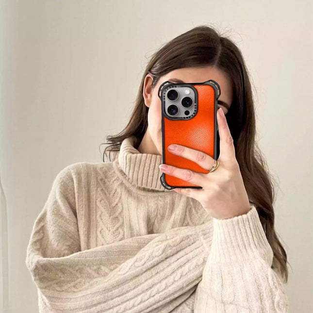 iPhone 15 Pro Bounce Case MagSafe Compatible Reddish Orange