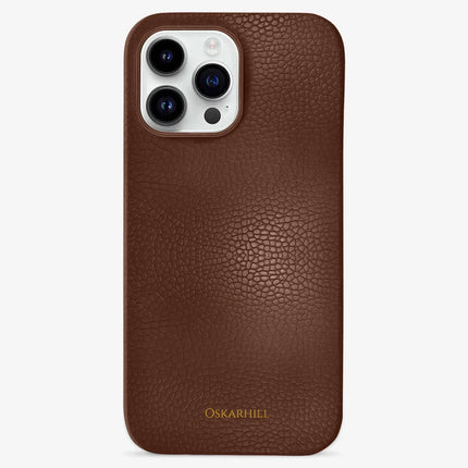 iPhone 14 Pro in Classic Leather MagSafe Compatible Crater Brown