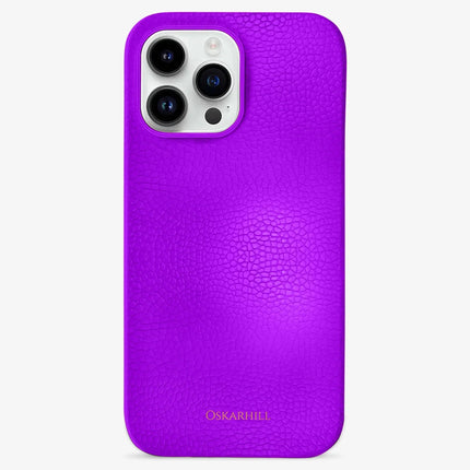 iPhone 14 Pro Max Classic Leather Case - Pinkish Purple