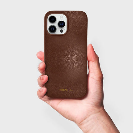 iPhone 13 Pro in Classic Leather MagSafe Compatible Crater Brown