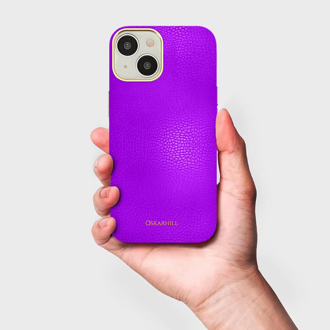 iPhone 13 Elite Leather MagSafe Compatible Dark Violet
