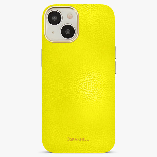 iPhone 13 Mini Elite Leather MagSafe Compatible Lemon Yellow