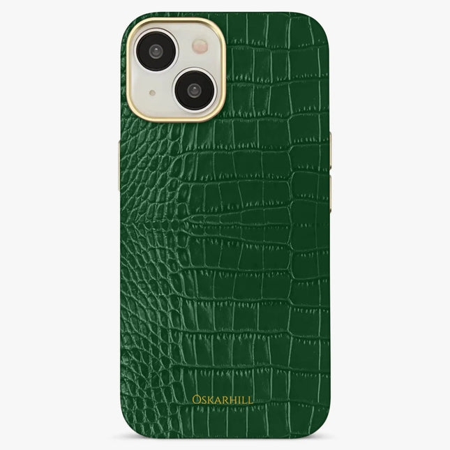iPhone 15 Plus Elite Alligator MagSafe Compatible Dark Green