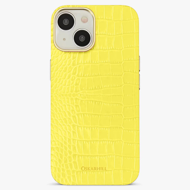 iPhone 13 Mini Elite Alligator MagSafe Compatible Corn Yellow