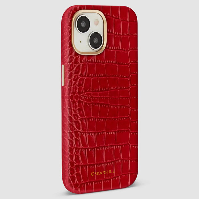 iPhone 13 Elite Alligator MagSafe Compatible Valentine Red