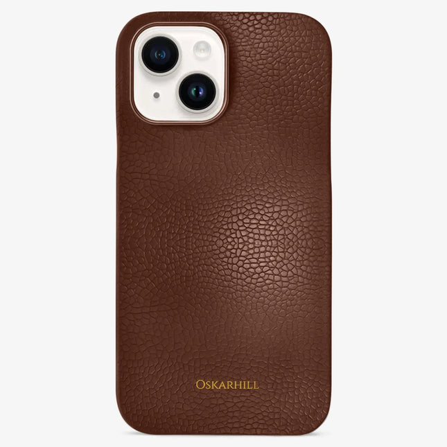 iPhone 13 in Classic Leather MagSafe Compatible Crater Brown