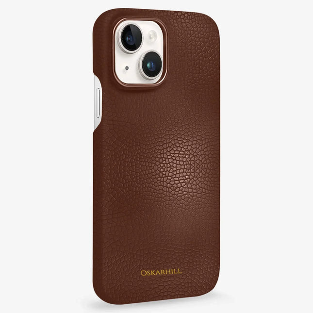 iPhone 13 in Classic Leather MagSafe Compatible Crater Brown