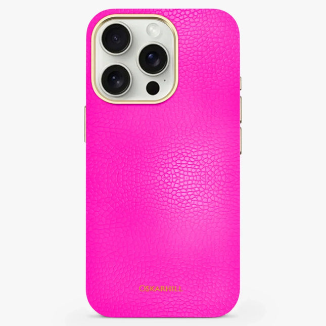iPhone 13 Pro Elite Leather MagSafe Compatible Shocking Pink