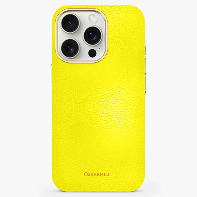 iPhone 13 Pro Max Elite Leather MagSafe Compatible Lemon Yellow