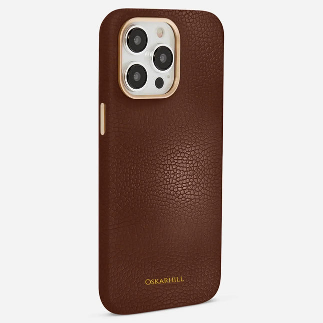 iPhone 13 Pro Elite Leather MagSafe Compatible Crater Brown