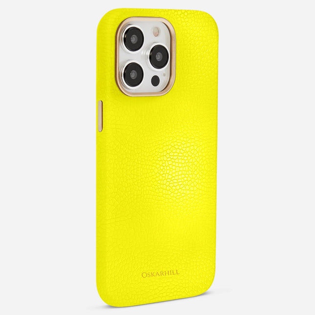 iPhone 12 Pro Max Elite Leather MagSafe Compatible Lemon Yellow