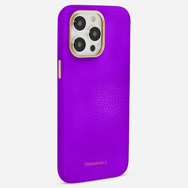 iPhone 15 Pro Max Elite Leather MagSafe Compatible Dark Violet