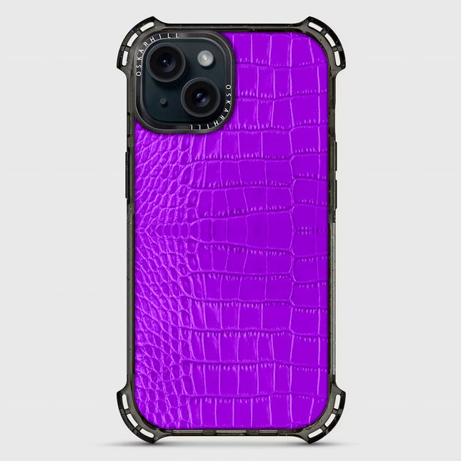 iPhone 13 Alligator Bounce Case MagSafe Compatible Dark Violet