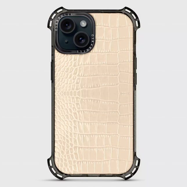 iPhone 13 Mini Alligator Bounce Case MagSafe Compatible Almond