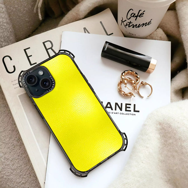 iPhone 15 Plus Bounce Case MagSafe Compatible Lemon Yellow