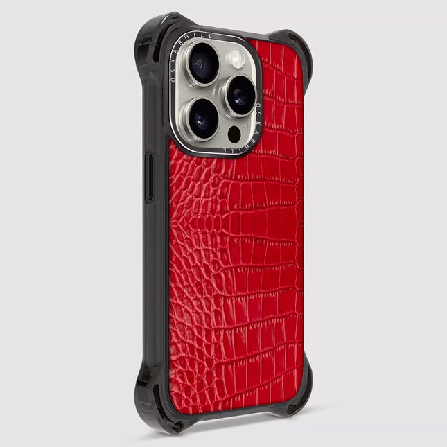 iPhone 13 Pro Alligator Bounce Case MagSafe Compatible Valentine Red