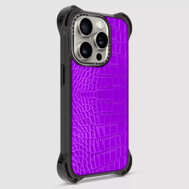 iPhone 13 Pro Max Alligator Bounce Case - Dark Violet