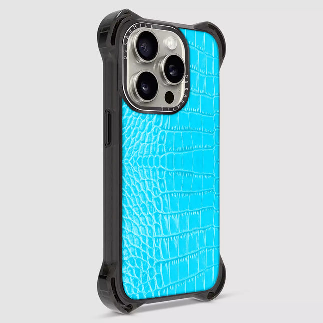 iPhone 15 Pro Max Alligator Bounce Case MagSafe Compatible Sky Blue