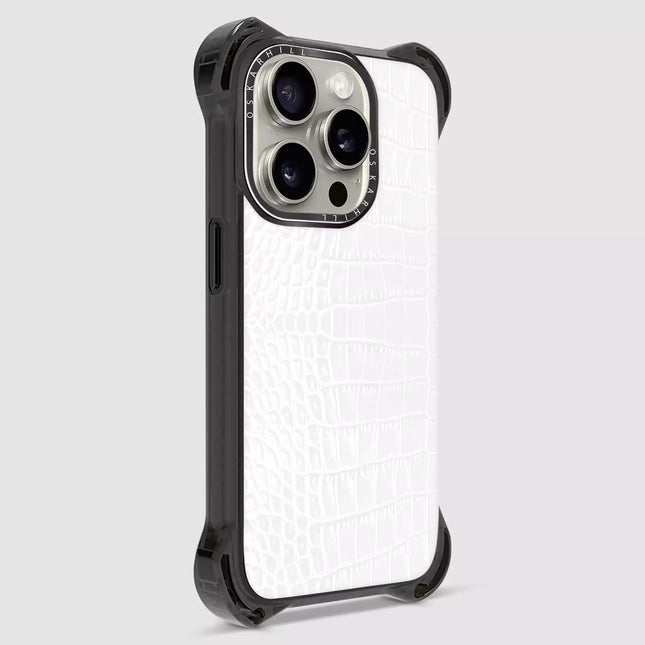 iPhone 14 Pro Max Alligator Bounce Case MagSafe Compatible White Smoke