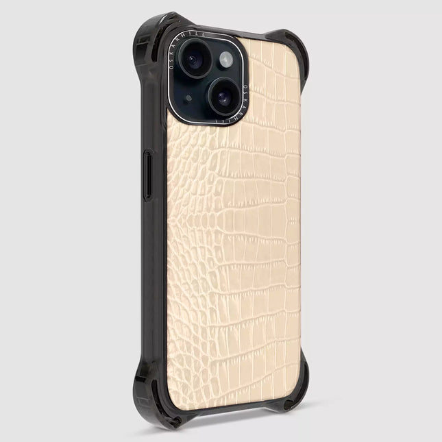 iPhone 13 Mini Alligator Bounce Case MagSafe Compatible Almond