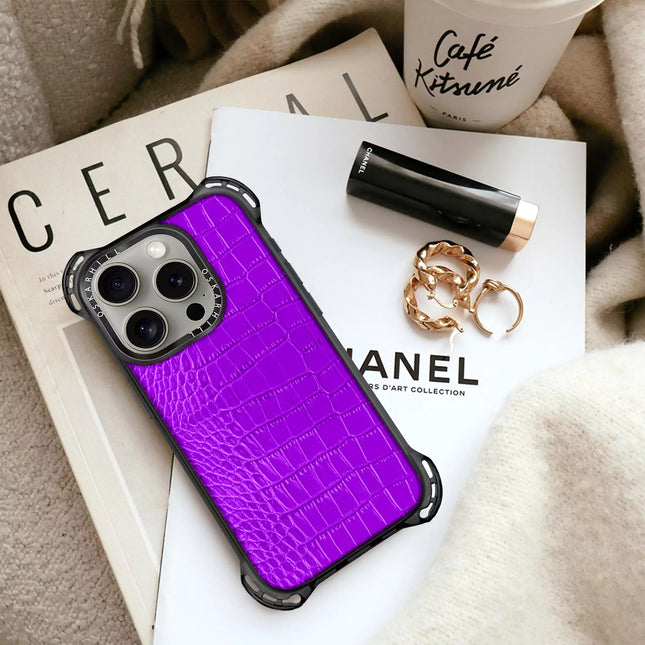 iPhone 13 Pro Alligator Bounce Case MagSafe Compatible Dark Violet