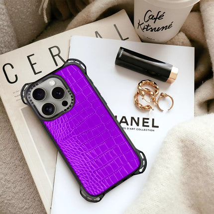 iPhone 14 Pro Alligator Bounce Case MagSafe Compatible Dark Violet