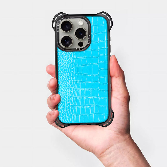 iPhone 15 Pro Alligator Bounce Case MagSafe Compatible Sky Blue