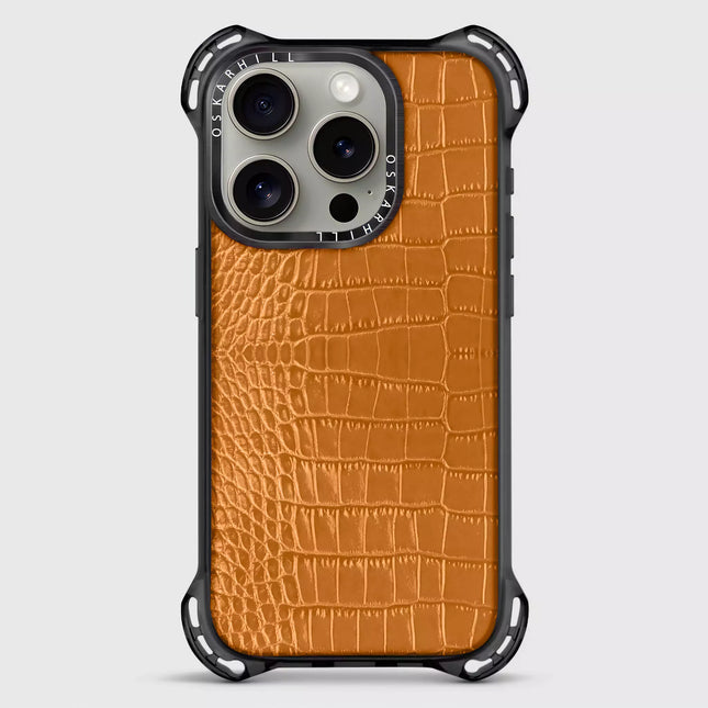 iPhone 14 Pro Max Alligator Bounce Case MagSafe Compatible Ruddy Brown