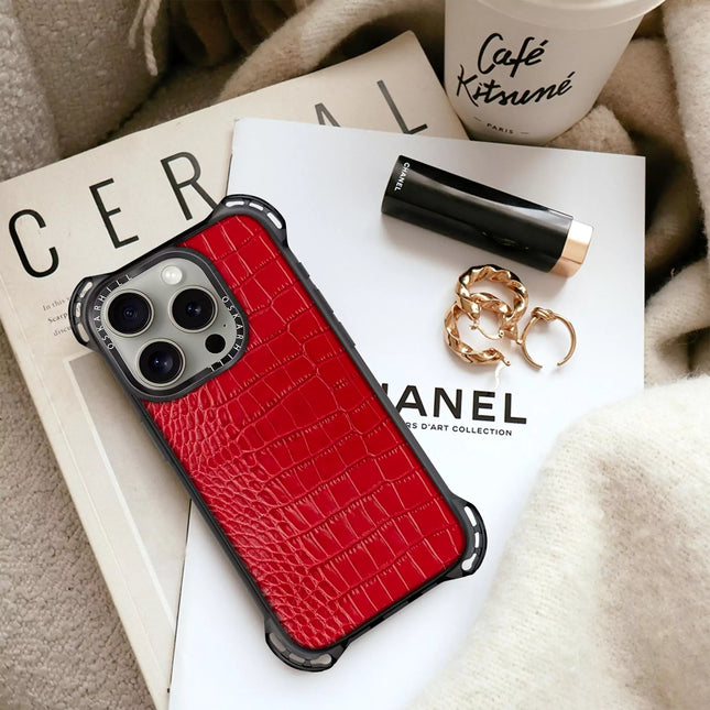 iPhone 15 Pro Max Alligator Bounce Case - Cornell Red