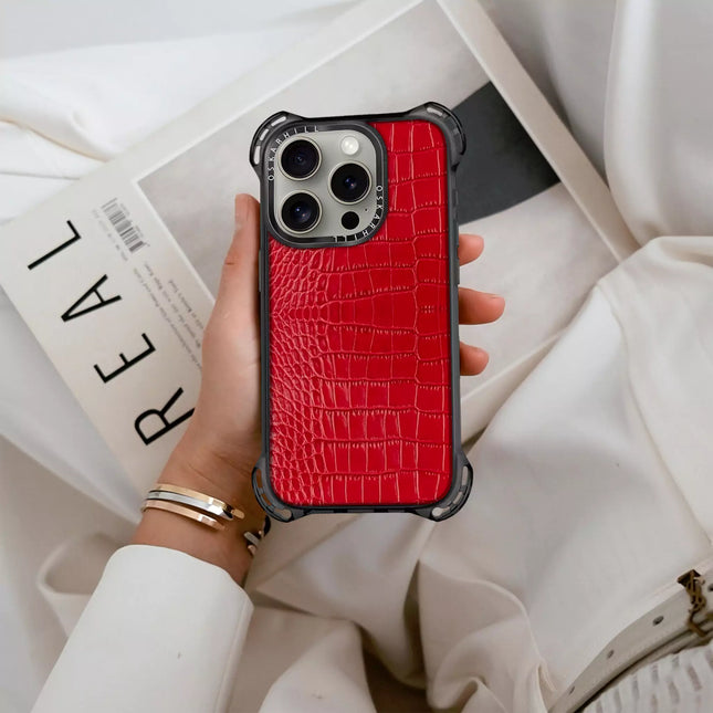 iPhone 15 Pro Max Alligator Bounce Case - Cornell Red