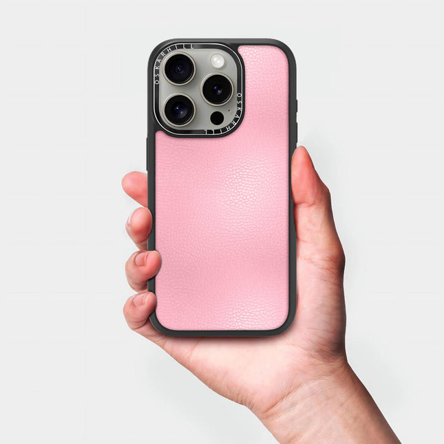 iPhone 14 Pro Hülle Elite Leder – Babyrosa