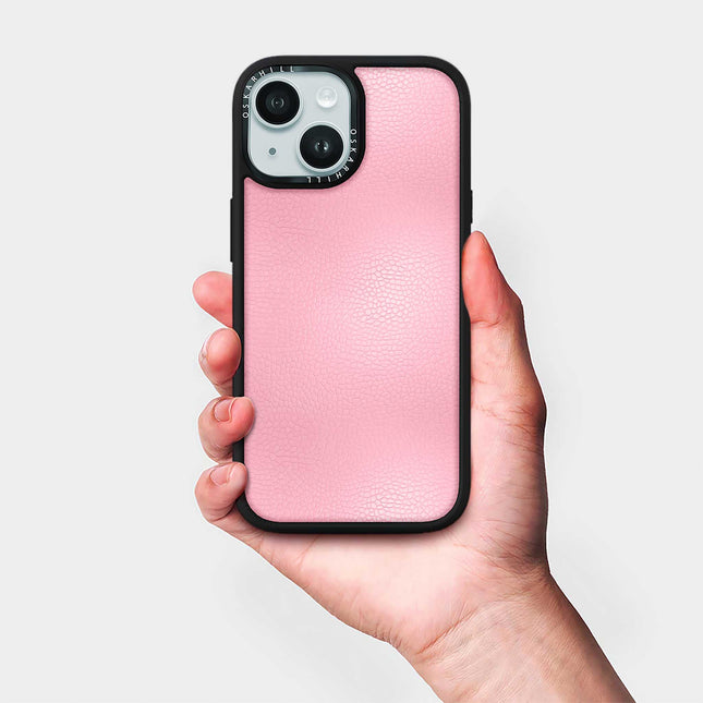 iPhone 15 Plus Hülle Elite Leder – Babyrosa