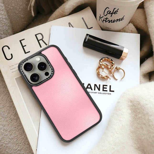 Coque Elite Leather pour iPhone 13 Pro Max — Rose pâle