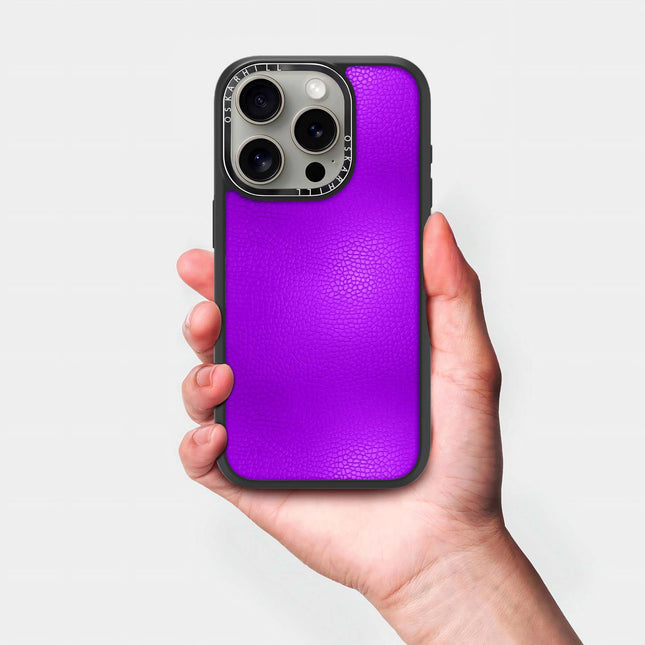 Coque Elite Leather pour iPhone 16 Pro Max — Violet foncé