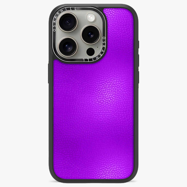 Coque iPhone 13 Pro Elite Leather — Violet foncé