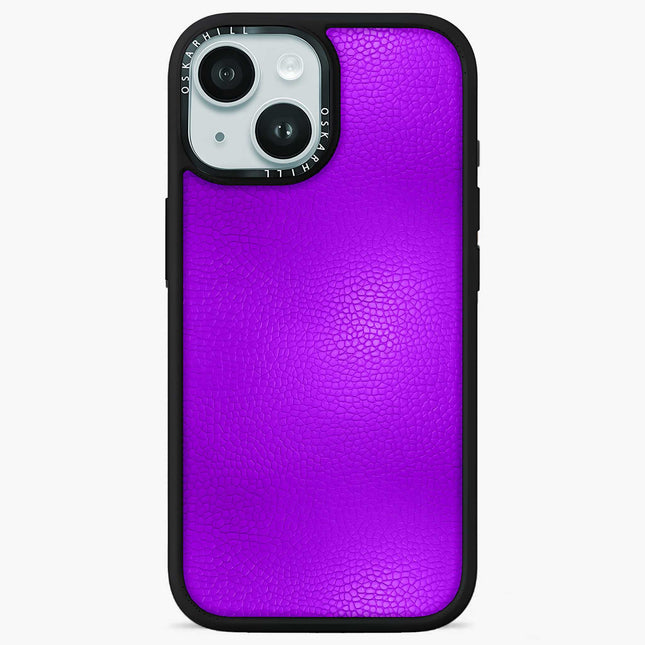 iPhone 15 Plus Hülle Elite Leder – Dunkelviolett