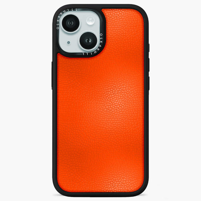 iPhone 13 Case Elite Leder – Rötliches Orange