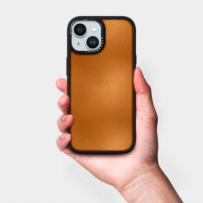 Coque Elite Leather pour iPhone 13 — Brun roux