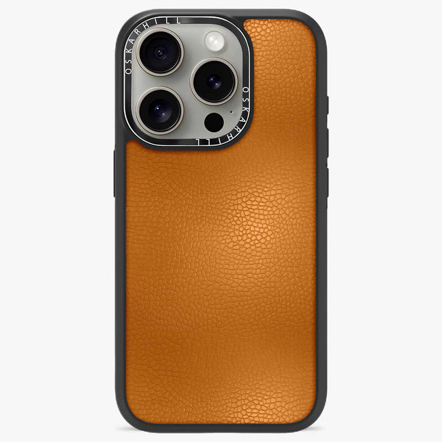 Coque Elite Leather pour iPhone 16 Pro — Brun roux