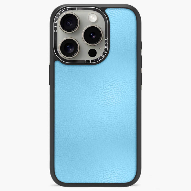 Coque Elite Leather pour iPhone 15 Pro — Bleu ciel