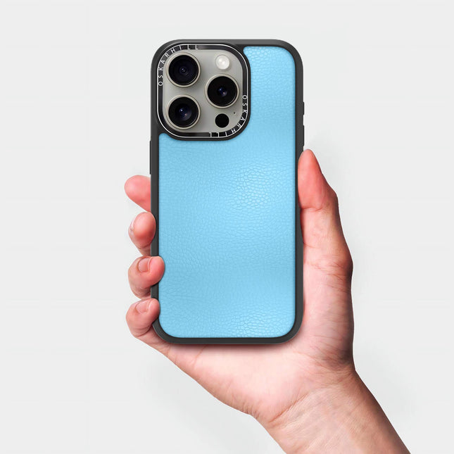 iPhone 13 Pro Max Case Elite Leather — Sky Blue