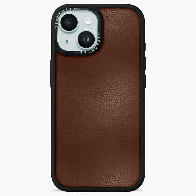 Coque Elite Leather pour iPhone 13 — Marron phoque