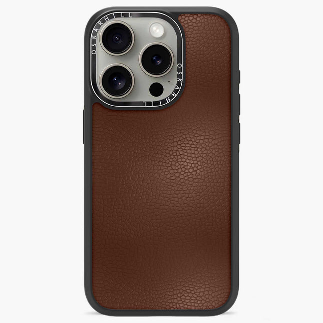 Coque Elite Leather pour iPhone 14 Pro Max — Crater Brown