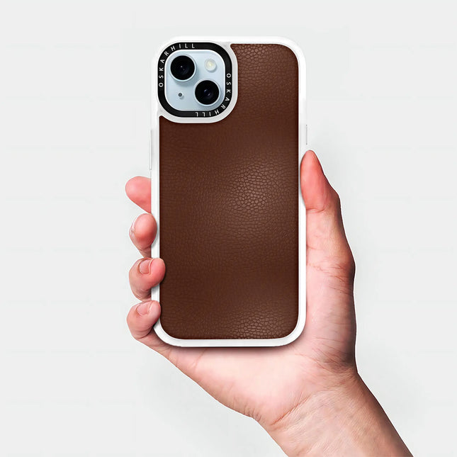 iPhone 14 Plus Case Classic Leather — Crater Brown